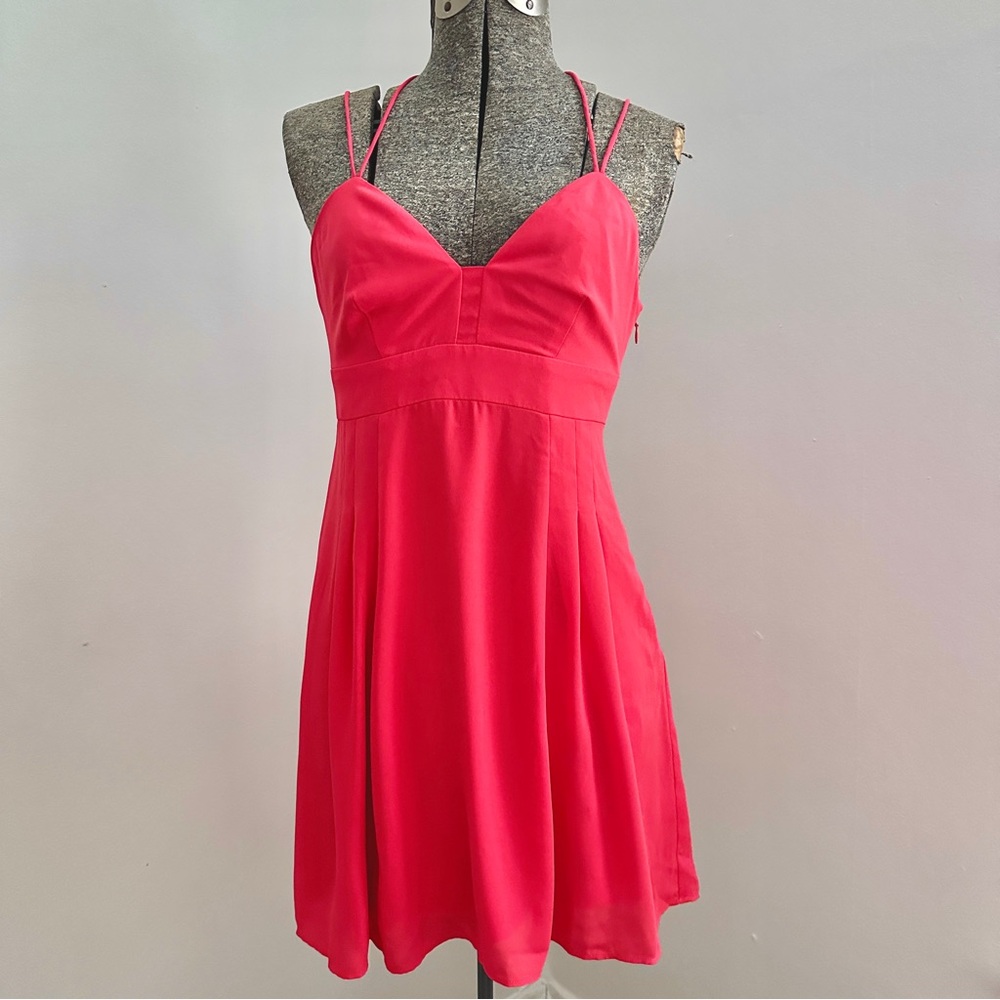 EXPRESS vibrant Peachy Strappy Dress